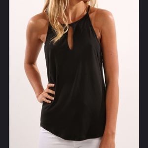 Keyhole Cutout High Love Tank Top